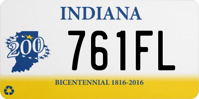 IN license plate 761FL