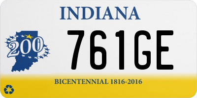 IN license plate 761GE