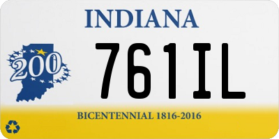 IN license plate 761IL