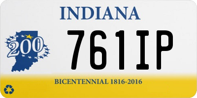 IN license plate 761IP