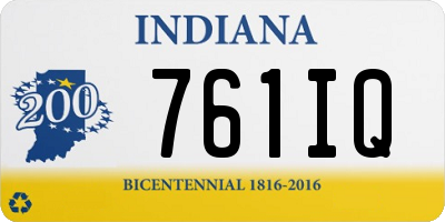 IN license plate 761IQ