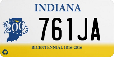 IN license plate 761JA