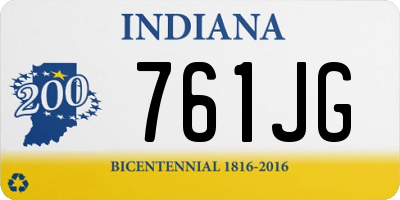 IN license plate 761JG