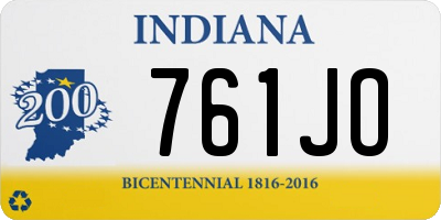 IN license plate 761JO