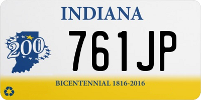 IN license plate 761JP