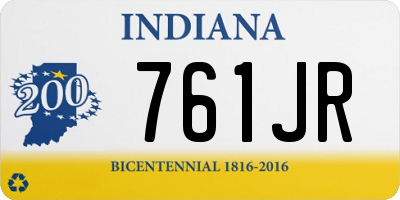 IN license plate 761JR