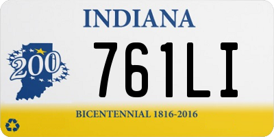 IN license plate 761LI