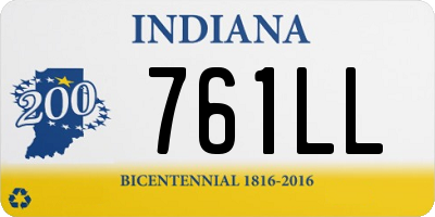 IN license plate 761LL