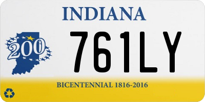 IN license plate 761LY