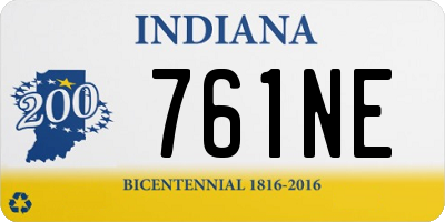 IN license plate 761NE