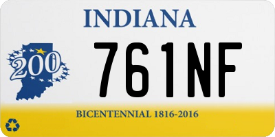 IN license plate 761NF
