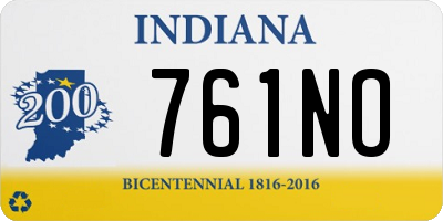 IN license plate 761NO