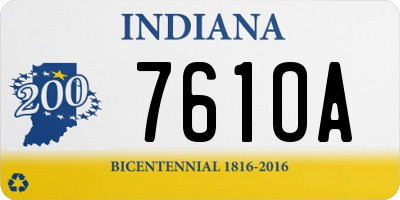 IN license plate 761OA