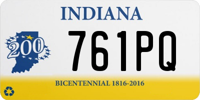 IN license plate 761PQ
