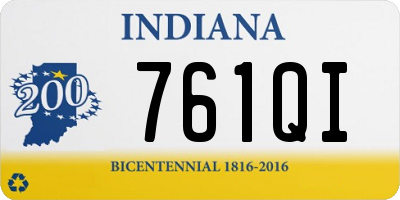 IN license plate 761QI