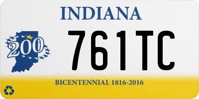 IN license plate 761TC