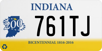 IN license plate 761TJ