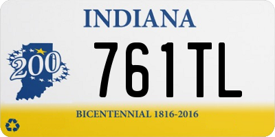 IN license plate 761TL