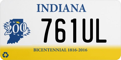 IN license plate 761UL