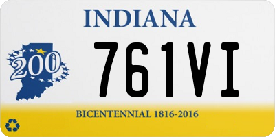 IN license plate 761VI