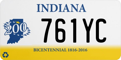 IN license plate 761YC