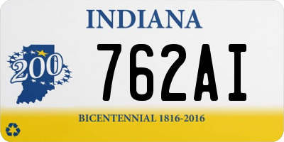 IN license plate 762AI