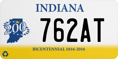 IN license plate 762AT