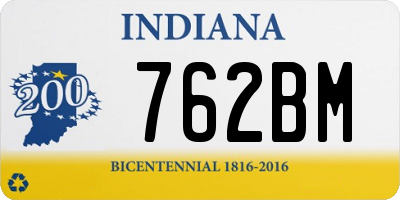 IN license plate 762BM