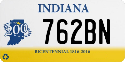 IN license plate 762BN
