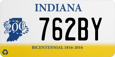 IN license plate 762BY