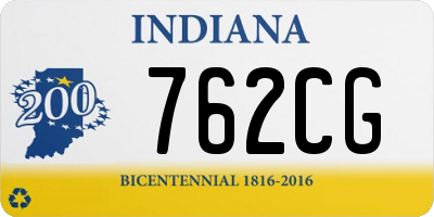 IN license plate 762CG