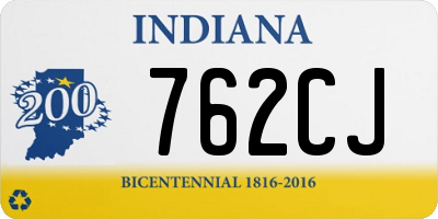 IN license plate 762CJ