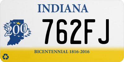 IN license plate 762FJ