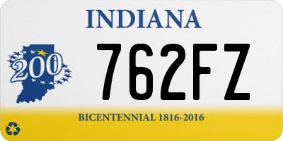 IN license plate 762FZ