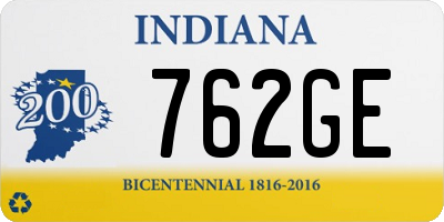 IN license plate 762GE