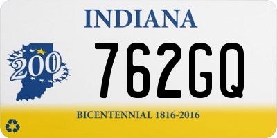 IN license plate 762GQ