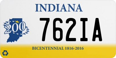 IN license plate 762IA
