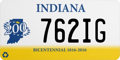 IN license plate 762IG