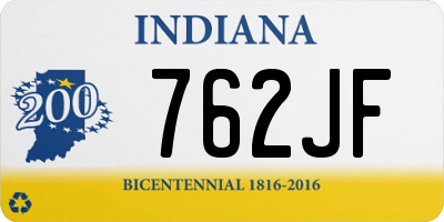 IN license plate 762JF