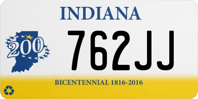 IN license plate 762JJ