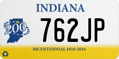 IN license plate 762JP