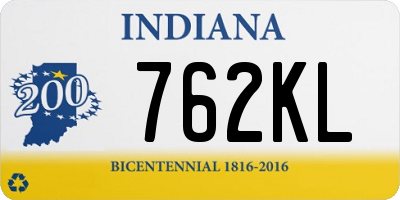 IN license plate 762KL