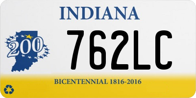 IN license plate 762LC