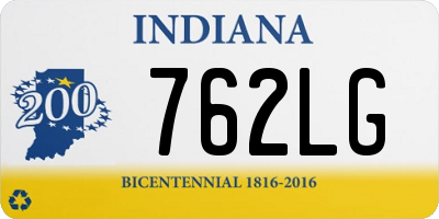 IN license plate 762LG