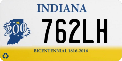 IN license plate 762LH