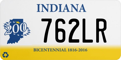 IN license plate 762LR