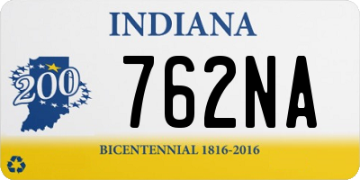 IN license plate 762NA