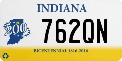 IN license plate 762QN