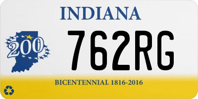 IN license plate 762RG