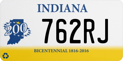 IN license plate 762RJ